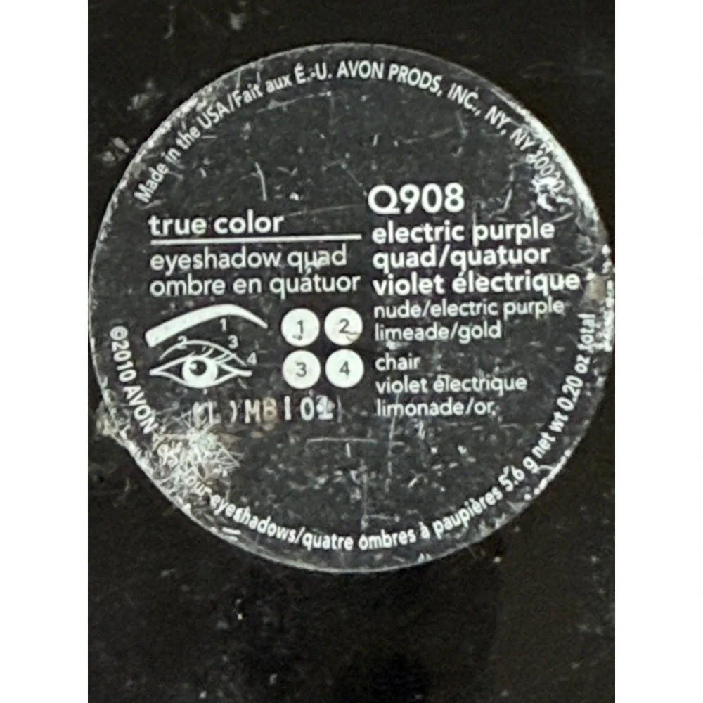 Avon True Color‎ Eyeshadow Quad Electric Purple Q908 Discontinued Palette
